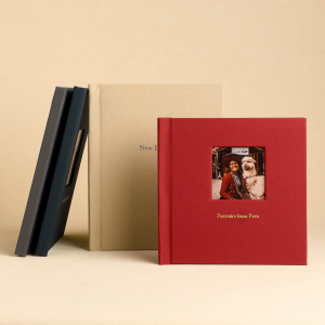 Custom fabric photo books